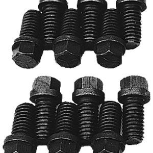 Trans-Dapt Performance Exhaust Header Bolt, Small Block Chrysler, 5/16 Inch X 18, 3/4 Inch Length, Standard Bolt, Hex Head, Set of 12 – 4900