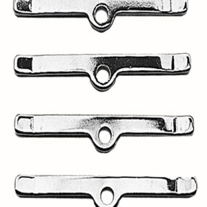 Trans-Dapt Performance Valve Cover Hold Down Tab Set, Chrome, 3 Inch Length, Set of 4 – 4992