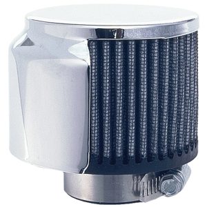 Trans-Dapt Performance Crankcase Breather Filter, Clamp on Style, 3 Inch Height, With Hood – 5104