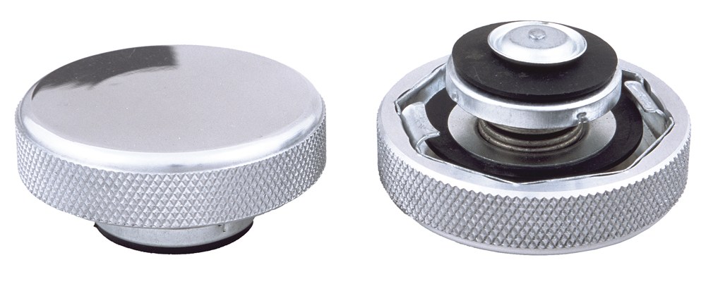 Trans-Dapt Performance Radiator Cap, Universal, 16 Pound Pressure Rating, Polished, Aluminum – 6017