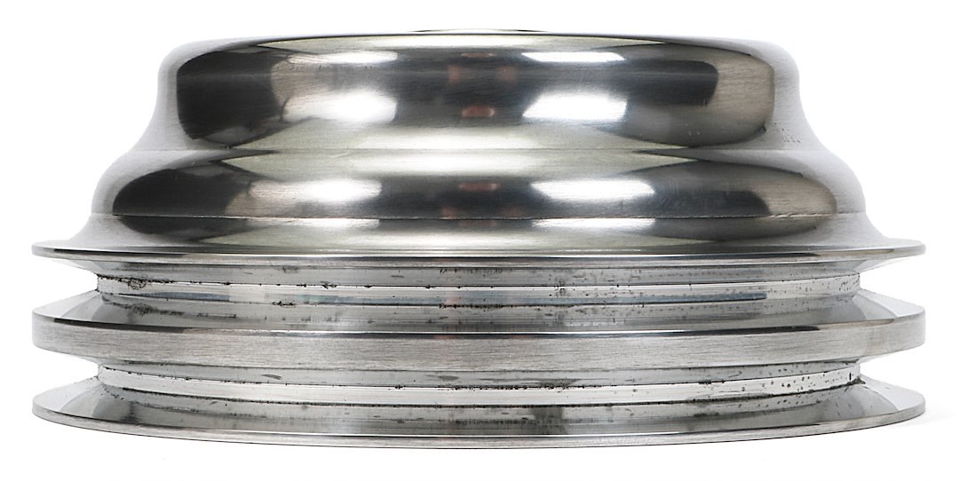 Trans-Dapt Performance Crankshaft Pulley, For Use with 1969-1985 Chevrolet 283/350, 2 Groove, 6-9/16 Inch Diameter, 2-7/8 Inch Depth – 6057