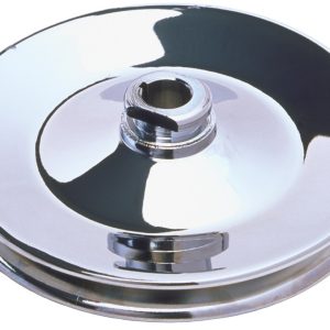 Trans-Dapt Performance Power Steering Pump Pulley, GM, Single Groove V-Belt, Short Water Pump, Chrome – 6913