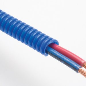 Trans-Dapt Performance Wire Loom, Blue, 10 Foot X 1/4 Inch Convoluted Tubing – 7592