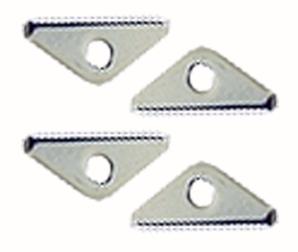 Trans-Dapt Performance Valve Cover Hold Down Tab Set, Chrome Plated, Steel, 1-1/2 Inch Wide, Set of 4 – 9067