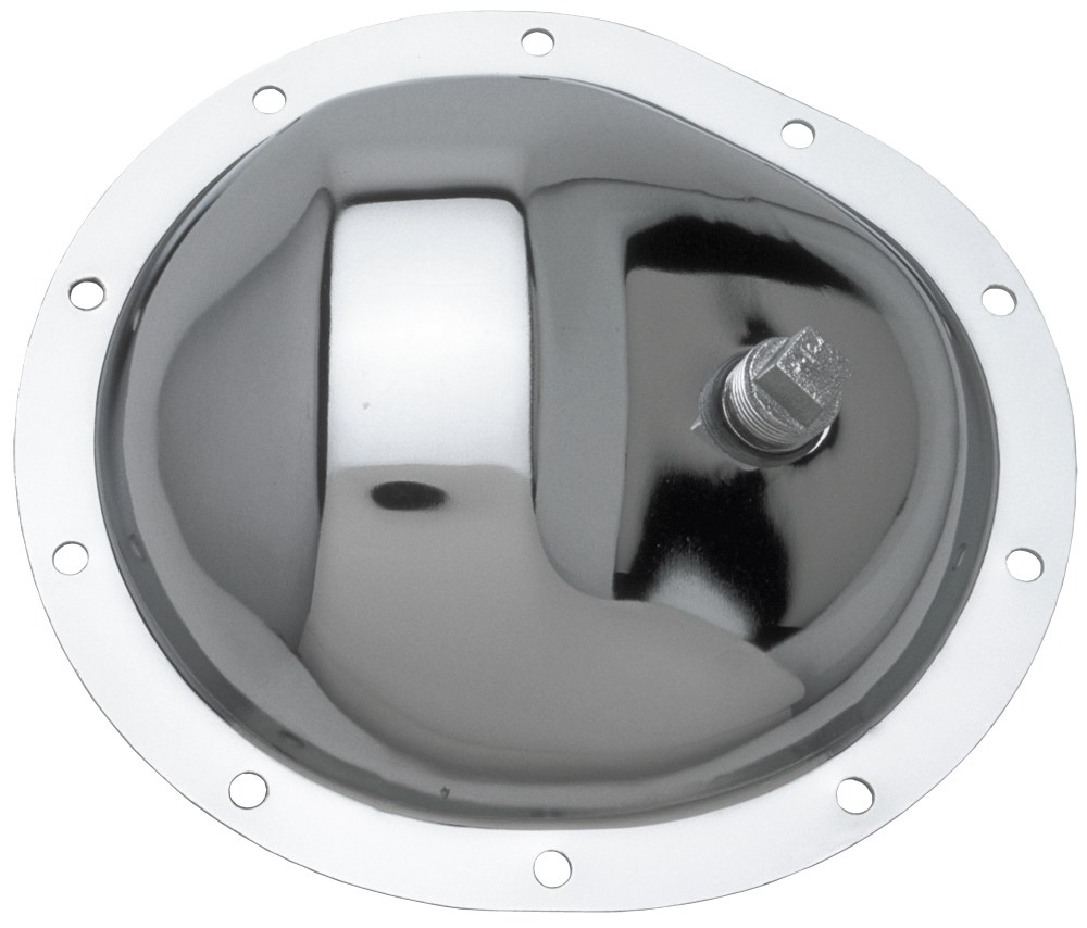 Trans-Dapt Performance Differential Cover, GM, 10 Bolt, With Drain Plug, Chrome Plated, Steel – 9069