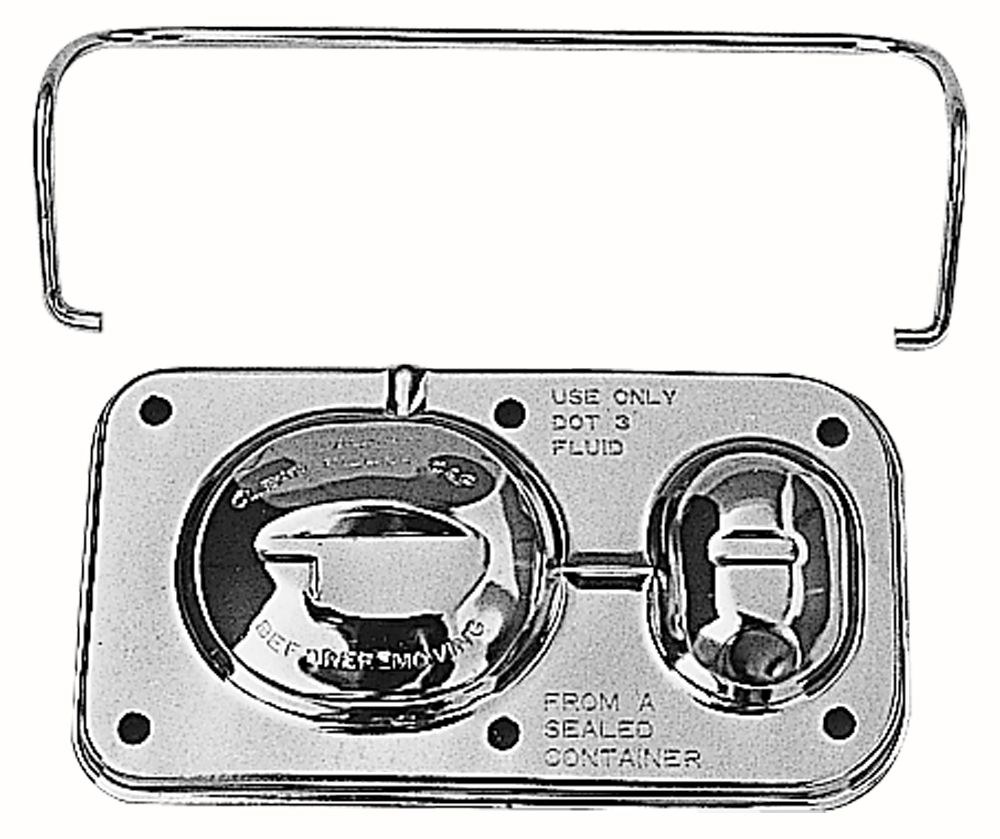 Trans-Dapt Performance Brake Master Cylinder Cover, Chrome, Steel – 9101