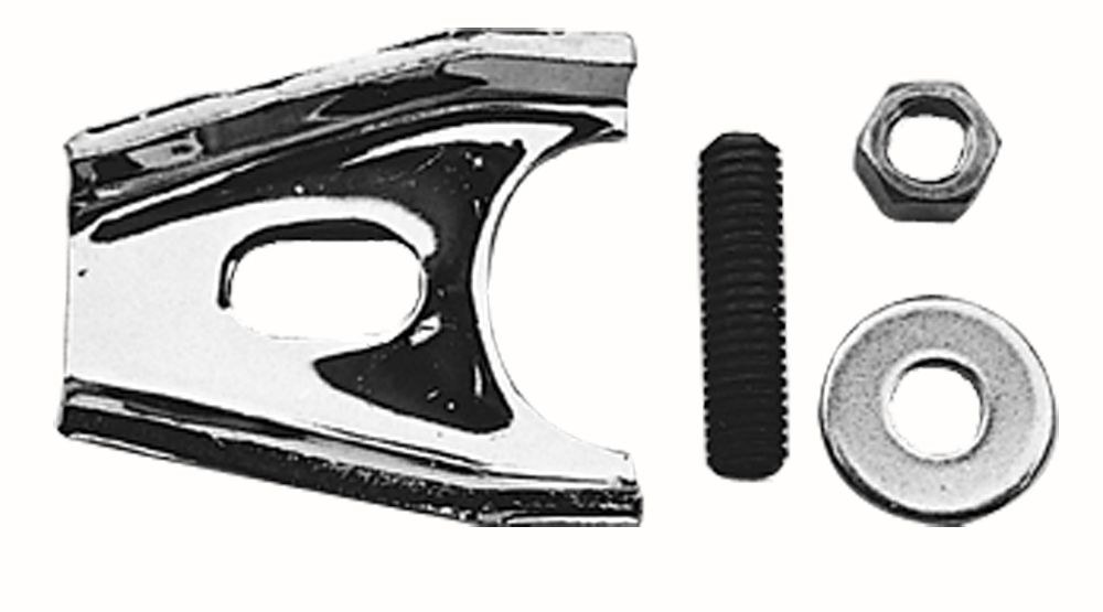 Trans-Dapt Performance Distributor Clamp, Chevy V8, Chrome, Steel, With Hold Down Stud – 9126