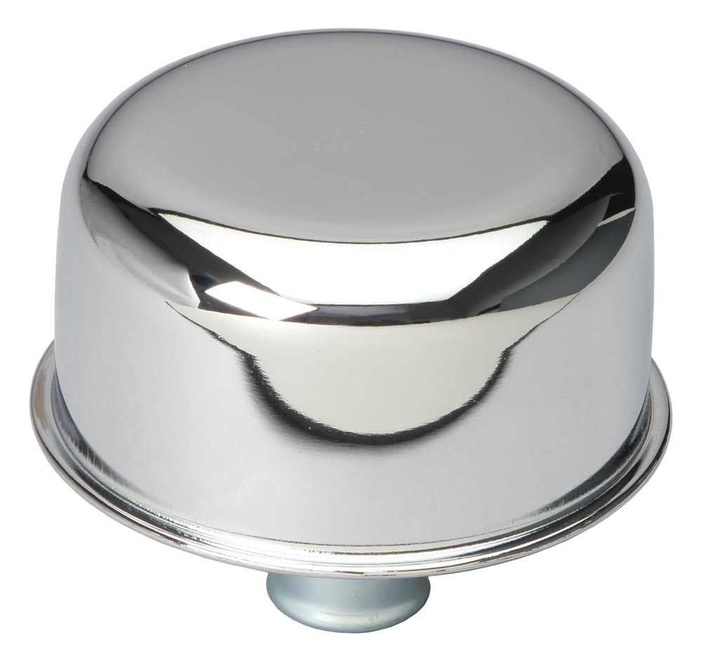 Trans-Dapt Performance Crankcase Breather Cap, Chrome, Push-IN, 1-1/4 Inch Diameter Tube/ 2-3/4 Inch Overall Diameter – 9171