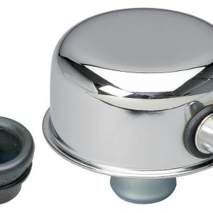 Trans-Dapt Performance Crankcase Breather Filter, Push IN Style, Chrome, With Grommet – 9242