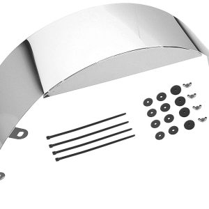 Trans-Dapt Performance Cooling Fan Shroud, 5-1/2 Inch Depth/ 20 Inch Diameter, Chrome, With Mounting Hardware – 9454