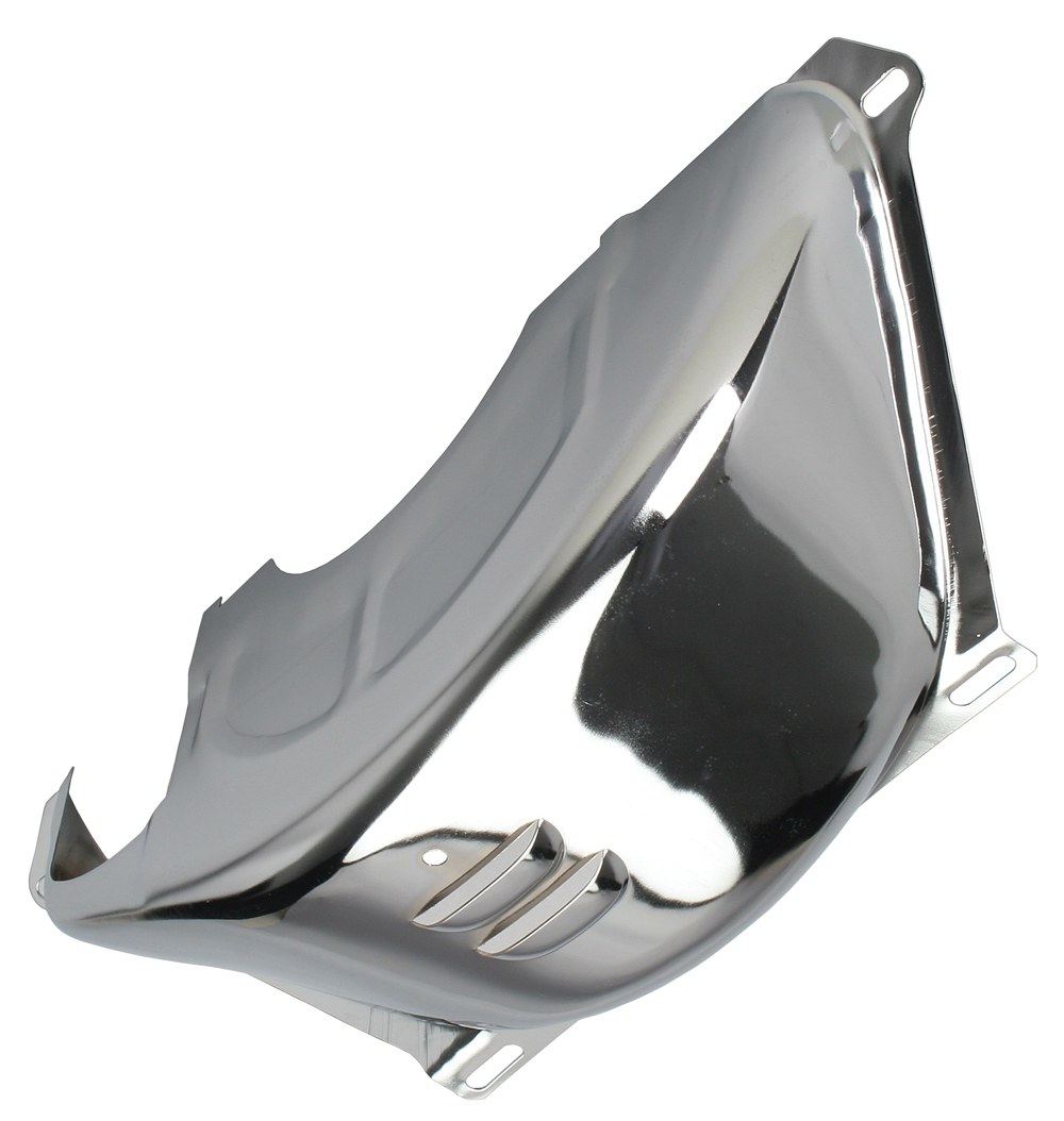 Trans-Dapt Performance Auto Trans Flexplate Shield, TH350 or TH400 Transmission, Not Sfi Certified, Polished, Chrome – 9588