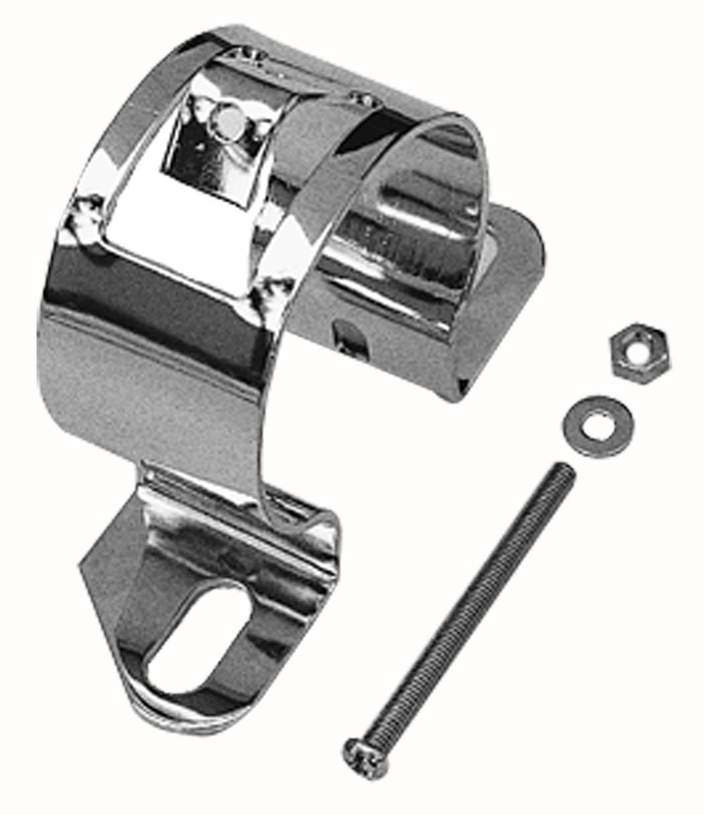 Trans-Dapt Performance Ignition Coil Mounting Bracket, For Use When Mounting Cylinder Shaped Coil, Chrome – 9648