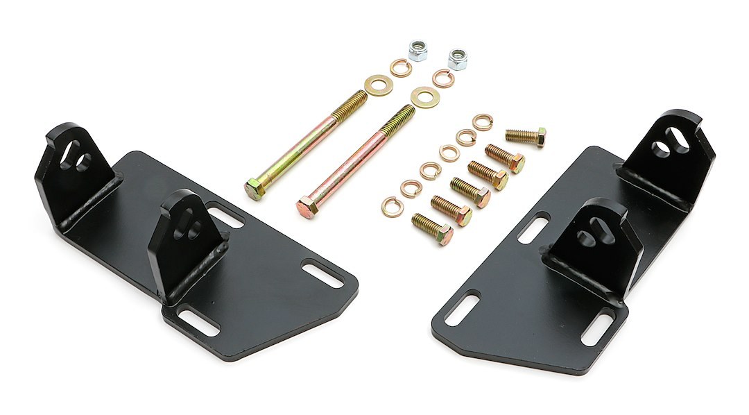 Trans-Dapt Performance Motor Mount, For Use with 283-350 Small Block Chevrolet Engine Swap, Without Pads, Black, Steel, Set of 2 – 9926