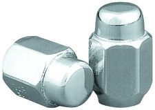 Topline Whl Lug Nut, Two Piece Acorn, 1/2 Inch-20 Thread Size, Conical Seat, Closed End Lug, 1.38 Inch Overall Length, 13/16 Inch Hex Size – C1204-4