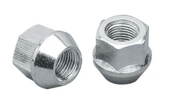 Topline Whl Lug Nut, Bulge Open End Acorn, 14 Millimeter X 1.5 Thread Size, Conical Seat, 0.83 Inch Overall Length, 13/16 Inch Hex Size – C1309B-4