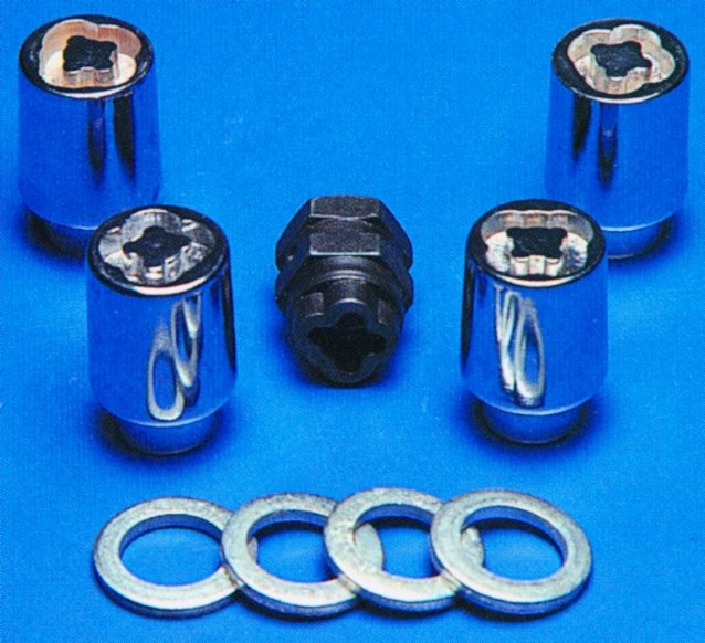 Topline Whl Wheel Lock, Standard Lock, Lug Nut Lock, 14 Millimeter X 1.5 Thread Size, Conical Seat, Acorn Closed End Lug – C40905