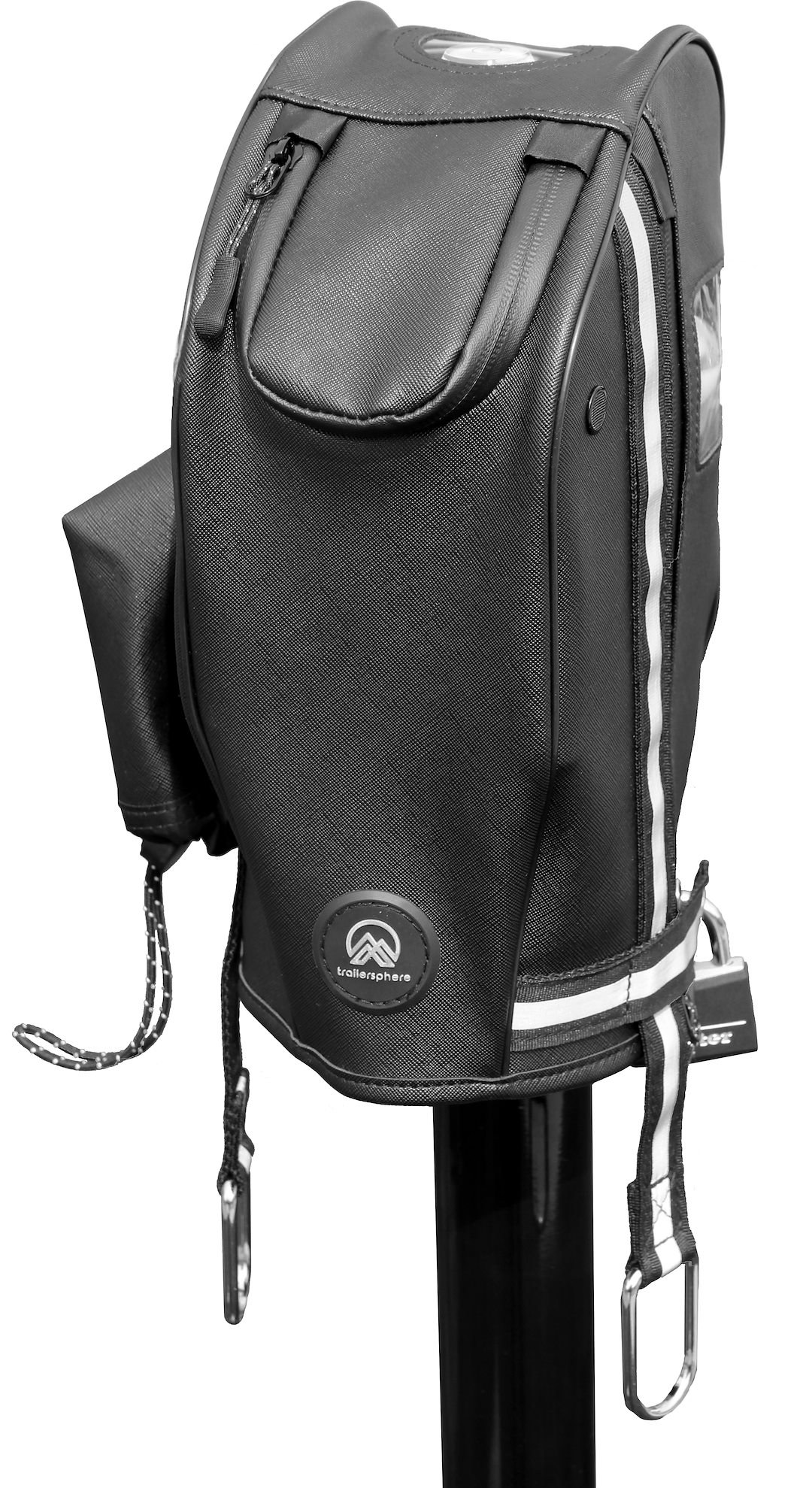Trail Sphere Trailer Tongue Jack Cover, Clever Cover ™ the Colonial, Use with Stromberg Calrson 3500 Pound Lift Capacity Electric Jack – CCSC07