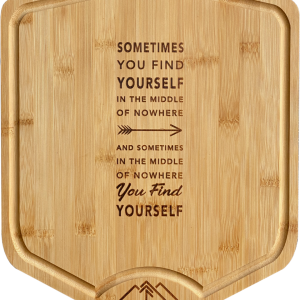 Trail Sphere Cutting Board, Counter Top Use, Brown, Bamboo, With Juice Groove and Handle – GCCBD05