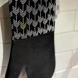 Trail Sphere Cooking Mitt, Gone Camping, Oven Mitt and Pot Holder, Withstands Temperature Up to 450 Degree Fahrenheit, Black, Silicone – GCOM02