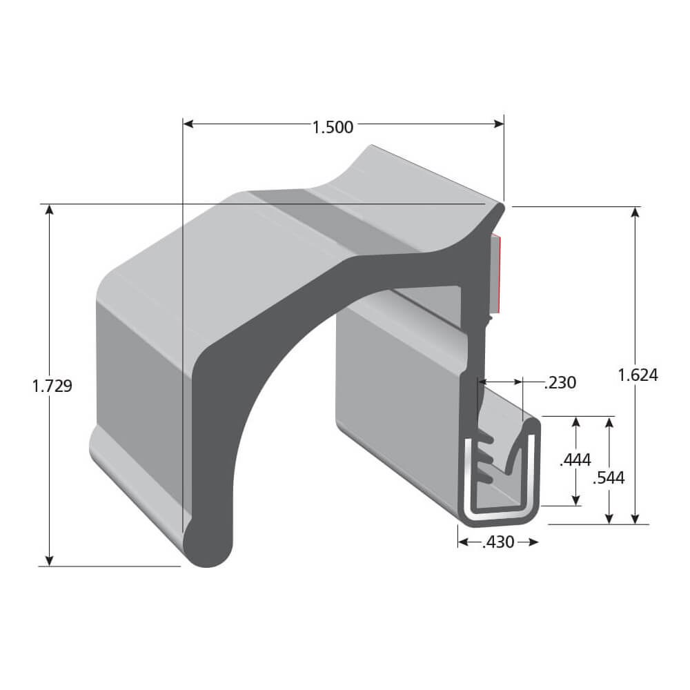 Trimlok Fender Flare, Smooth Style, Peel and Stick Design, Black, Epdm Rubber, Universal, 7 Feet Long, Push-On Edge Trim – DD6234BT-001B-SW