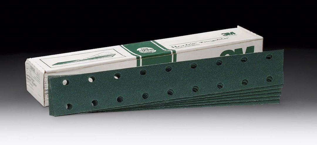 3M Sandpaper, Green Corps ™ Hookit™, 40 Grit, 16-1/2 Inch Length X 2-3/4 Inch Width, Dry Use Only, Ceramic Aluminum Oxide – 00542