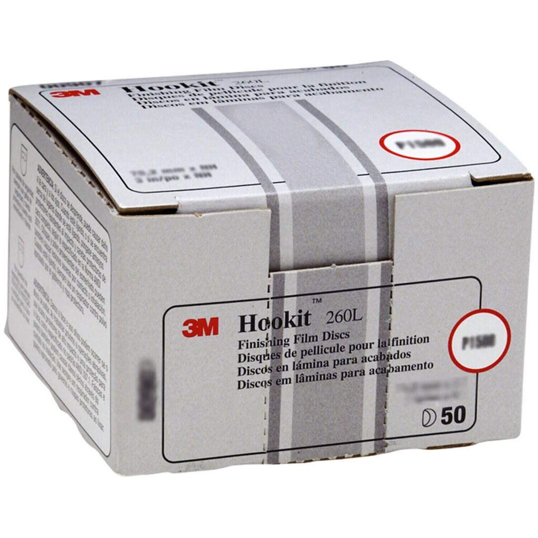 3M Sandpaper, Hookit ™, Sanding Disc, Use for Clear Coat Blending/ Paint Defect Removal/ Repairing Large Area Paint Defects, P800 Grit – 00910
