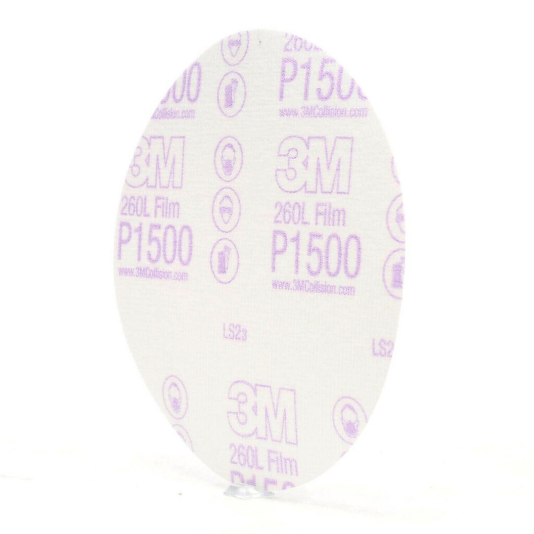 3M Sandpaper, Hookit ™, Sanding Disc, Used for Paint Defect Removal/ Repairing Large Area Paint Defects, P1500 Grit, 6 Inch Diameter – 00950