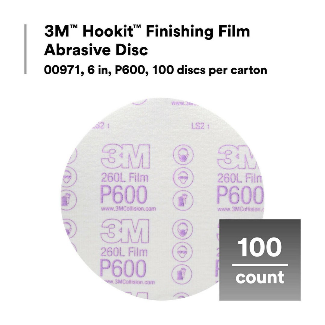 3M Sandpaper, Hookit ™, Sanding Disc – 00971