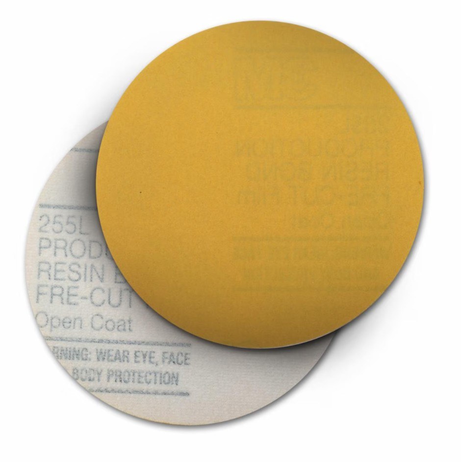 3M Sanding Disc, Hookit ™, Used for Sanding and Finishing, Gold, Aluminum Oxide, 5 Inch Diameter, Film Backing, P220 Grit – 01062