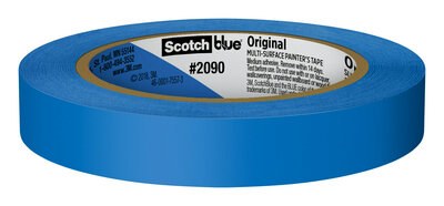 3M Masking Tape, Scotchblue™, Used for Masking Painting/ Paint Preparation, 0.70 Inch Width X 60 Yard Length, Blue, Single – 03680