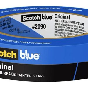 3M Masking Tape, Scotchblue™, Used for Masking Painting/ Paint Preparation, 0.94 Inch Width X 60 Yards Length, Blue, Single – 03681