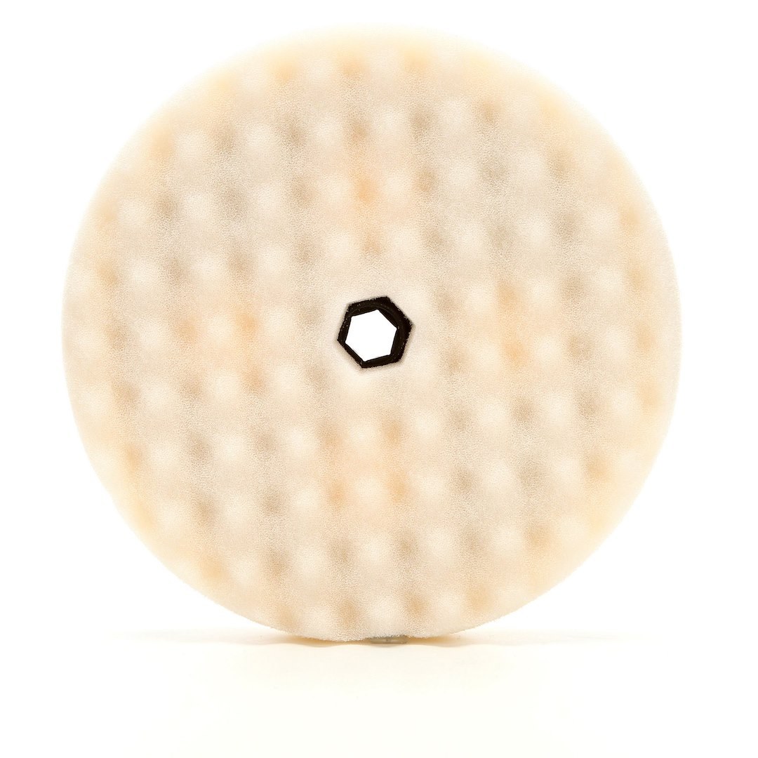 3M Buffing Pad, Perfect-It ™, Used for Cured Paint/ Glaze/ Wax Applicator/ Swirl Mark Removal, Foam, Least Aggressive, 8 Inch Diameter, White – 05706