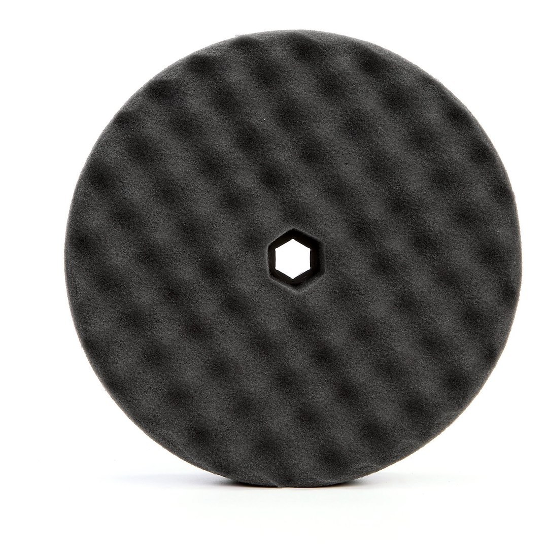 3M Polishing Pad, Perfect-It ™, Used for Cured Paint/ Glaze/ Wax Applicator/ Swirl Mark Removal, Foam, Black, Least Aggressive – 05707