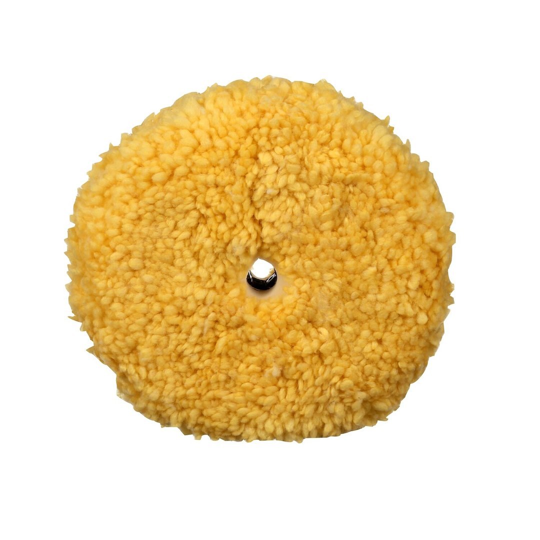 3M Polishing Pad, Perfect-It ™, Use to Remove Compound Swirl Marks on Automotive Paint and Gelcoat, Wool, Yellow, More Aggressive – 05754