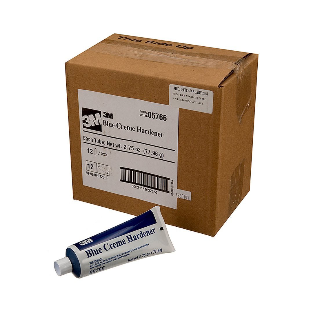 3M Body Filler Hardener, Use with 3M™ Dynatron™ and Bondo™ Fillers/ Putties and Glazes, 2.75 Ounce Tube, Blue, Single – 05766