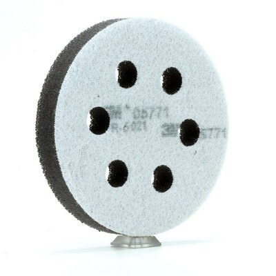 3M Sanding Pad, Hookit ™, Used Between 3M ™ Hookit ™ Back-Up Pad and 3M ™ Hookit ™ Abrasive Disc, Gray, Soft Durable Foam Pad, 3 Inch Diameter – 05771
