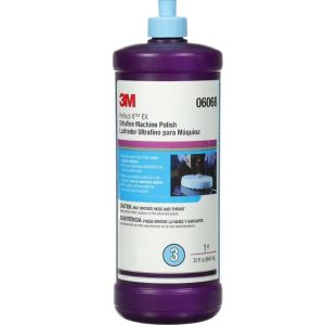 3M Polishing Compound, Perfect-It™, Used to Eliminate Swirl Marks and Produces a High Gloss Finish, Liquid, Blue, 1 Quart Bottle, Single – 06068