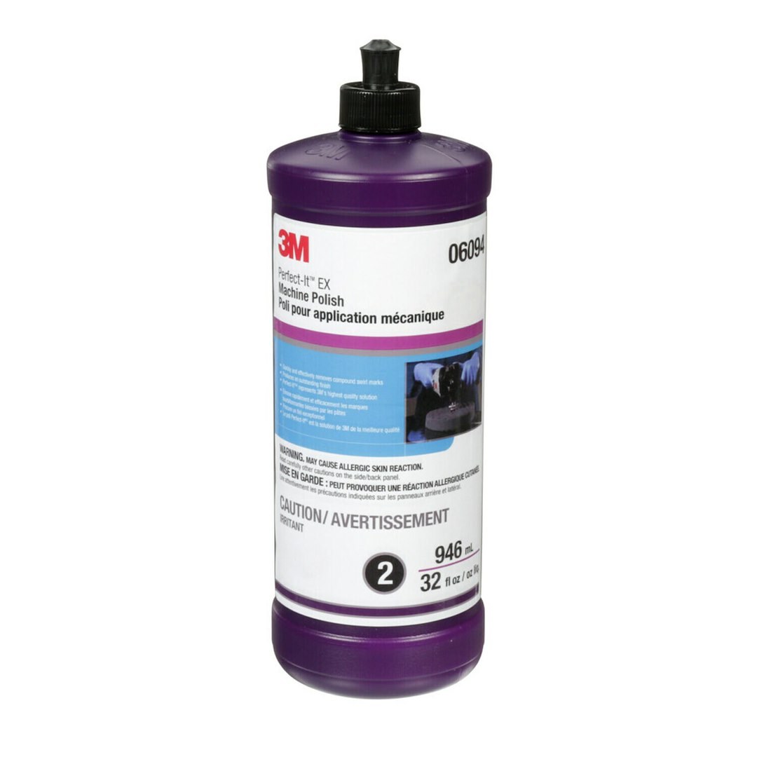 3M Polishing Compound, Perfect-It™, Used to Eliminate Swirl Marks and Produces a High Gloss Finish, Liquid, Black, 32 Ounce, Single – 06094