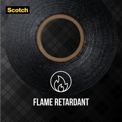 3M Electrical Tape, Scotch ® Super33+ ™, For Creating Waterproof, Roll, 3/4 Inch, Black – 06132