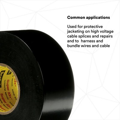 3M Electrical Tape, Scotch ® Super33+ ™, For Creating Waterproof, Roll, 3/4 Inch X 52 Foot, Black – 06133