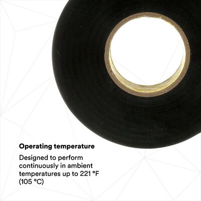 3M Electrical Tape, Scotch ® Super33+ ™, For Creating Waterproof, Roll, 3/4 Inch X 52 Foot, Black – 06133