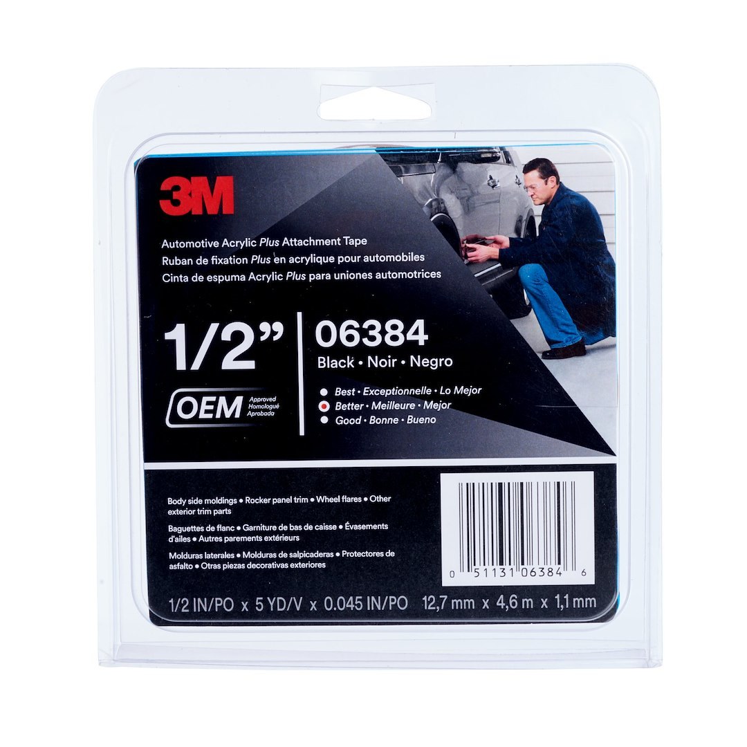 3M Multi Purpose Tape, Double Sided Tape, Roll, 1/2 Inch X 15 Foot, Gray – 06384