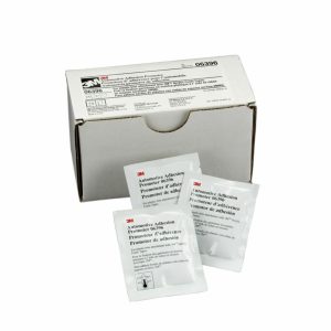 3M Tape Adhesion Promoter, Used for Most Low Surface Energy Plastics, Liquid, 2.5 Milliliter Packet, Box of 25 – 06396