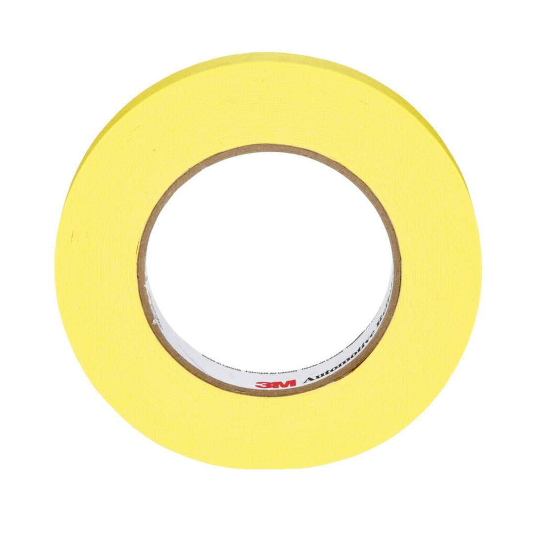 3M Masking Tape, For Masking Before Painting, 0.7 Inch Width X 60 Yards Length, Yellow, Crepe Paper, Single – 06652