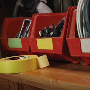 3M Masking Tape, For Masking Before Painting, 1.42 Inch Width X 60 Yards Length, Yellow, Crepe Paper, Single – 06654