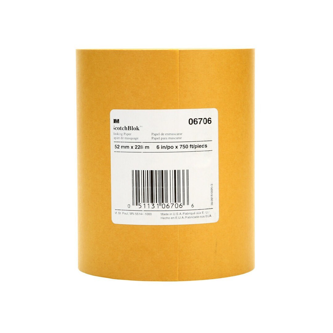 3M Masking Paper, Scotchblok™, Use to Provide Excellent Resistance to Paint Solvents/ Urethanes/ Base Coats/ Clear Coats – 06706