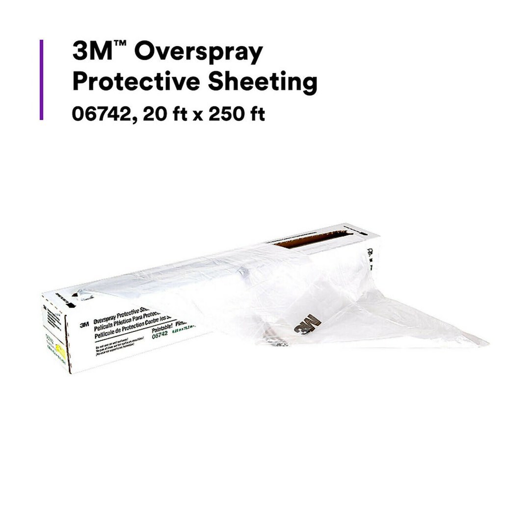 3M Paint Spray Protection Cover, Used to Protect Other Surfaces from Overspray/ Paint Preparation/ Large Area Masking, Self Adhesive – 06742