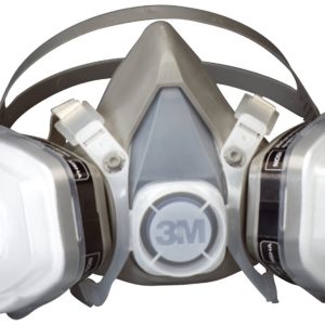 3M Respirator, Elastomeric Half Mask Respirator, P95 Rated, Dual Headbands, Single – 07191