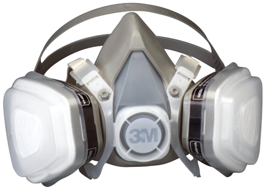3M Respirator, Elastomeric Half Mask Respirator, P95 Rated, Dual Headbands, Single – 07191