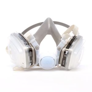 3M Respirator, Elastomeric Half Mask Respirator, Medium Size, P95 Rated, Niosh Approved/ Disposable Single Use Style Mask, Dual Headbands – 07192